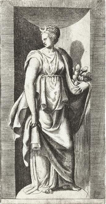 GIULIO BONASONE Female Mythological Figures.